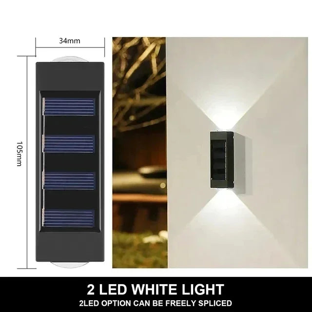 Moda Home Minimalist Outdoor Wall Light Waterproof LED Security and Decor