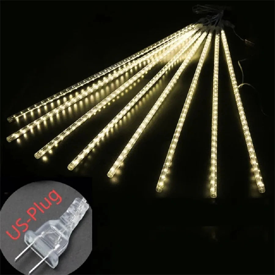 Moda Home Led Light Outdoor Meteor Shower Rain Lights Waterproof Garden Decor Outdoor Street Garland New Year Christmas Decoration