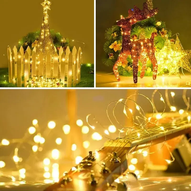 Moda Home LED Light Outdoor Garden Fairy String Light Led Twinkle Waterproof