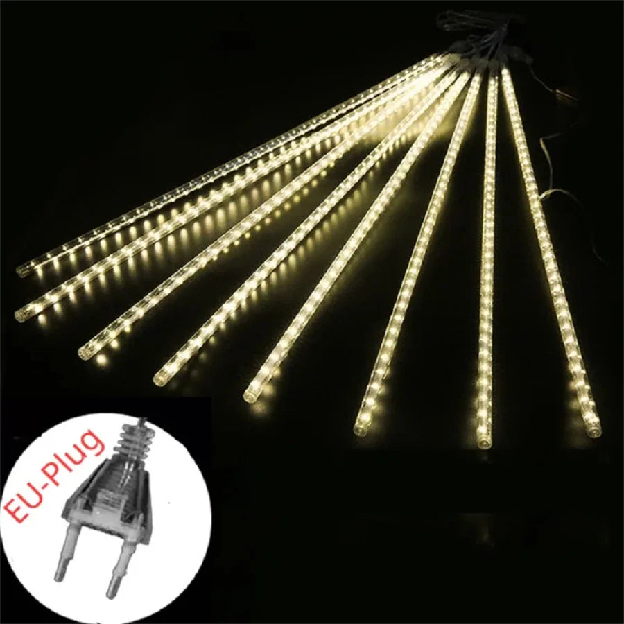 Moda Home Led Light Outdoor Meteor Shower Rain Lights Waterproof Garden Decor Outdoor Street Garland New Year Christmas Decoration