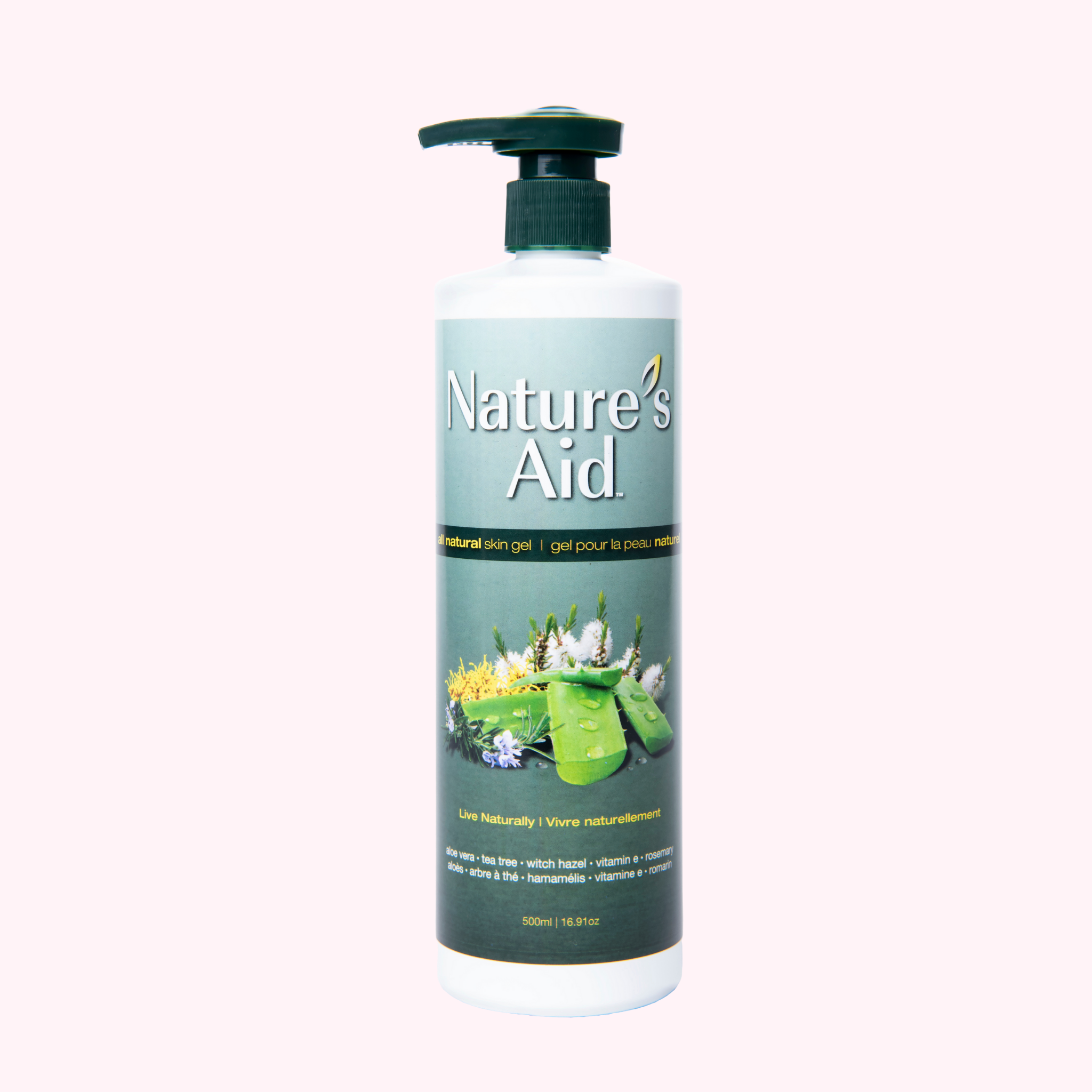 Natural, Multi-Purpose Skin Gel (500ml/16.9oz)